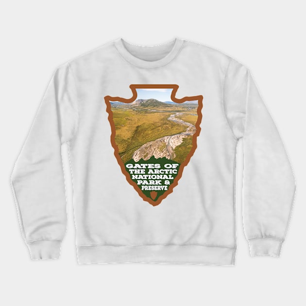 Gates of the Arctic National Park & Preserve arrowhead Crewneck Sweatshirt by nylebuss